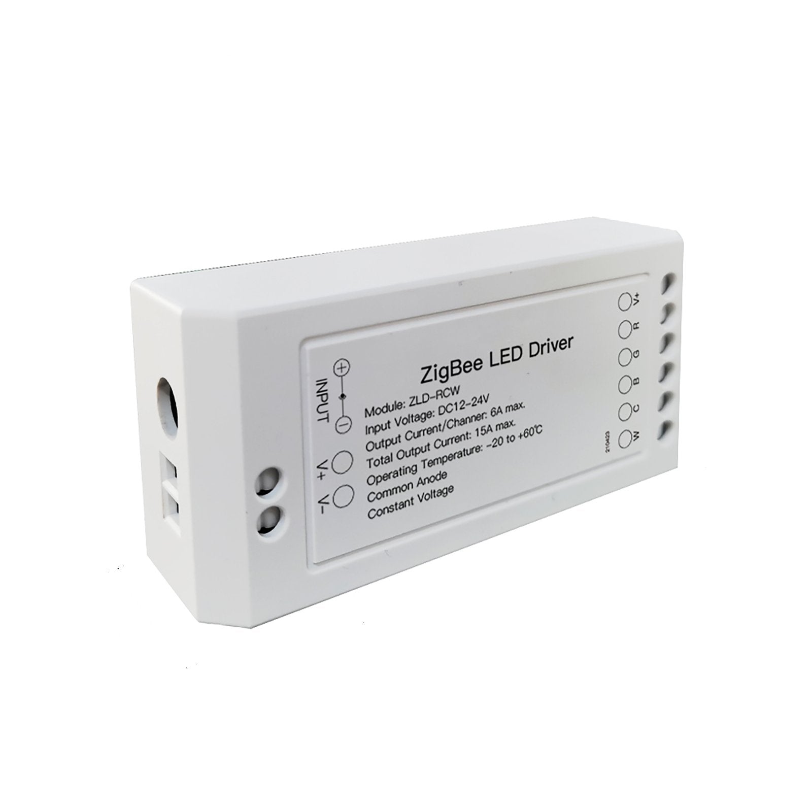 Centralina Led Controller, 6A/Canali, ZigBee 3.0, RGB+CCT, Max 12V e 24V, 15A, 2X100W, TUYA, Smart Life, 100X45X35mm, IP20