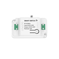 Centralina Ricevitore Wireless Installazione Interruttore Senza Cavi 10A RF 433MHz AC 85V-240V IP20 Bianco 70X43X27mm