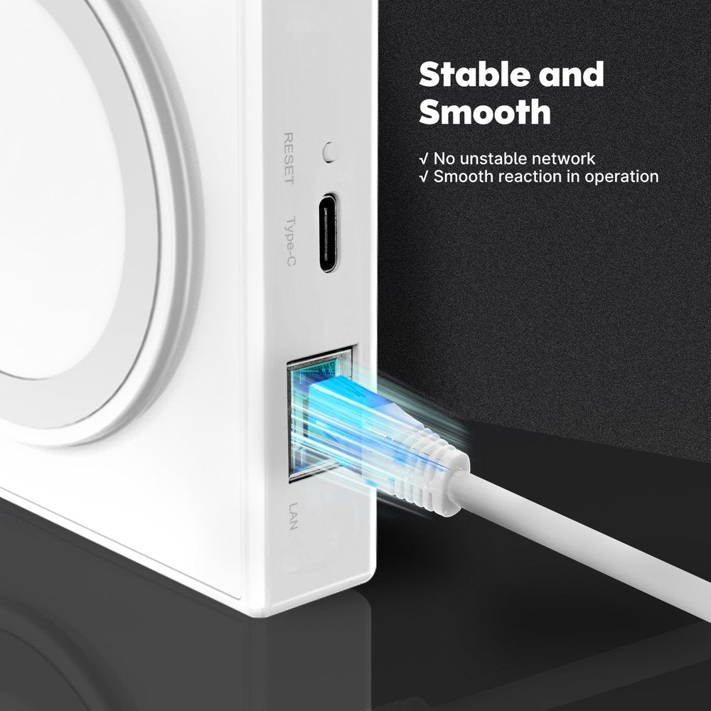 Gateway Matter WIFI 2.4G + ZigBee 3.0, TUYA, Smart Life, Apple Home, Google Home, Alexa, SmartThings, 1A, 5V, 90X90X22mm, IP20, MU3000