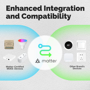Relè Passo Passo Mini Interruttore Matter WiFi 2.4G, 10A TUYA, Compatibile Apple Home, Google Home, Alexa, SmartThings, 2200W, AC 90-250V 50/60Hz, 40x40x18mm, IP20