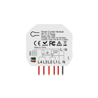 Modulo Tapparelle WIFI 2.4G + BLE, 2 Canali, Bluetooth BLE Mesh, TUYA, Smart Life, 2A, AC 90-250V, 50/60HZ, 500W, 52X47X18mm, IP20