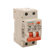 RCBO Doppia Leva, Interruttore Magnetotermico Differenziale Tipo AC Curva C 1P+N 2M 6000A 30mA C10A AC 230V IP20 IEC61009-1 PL8HM