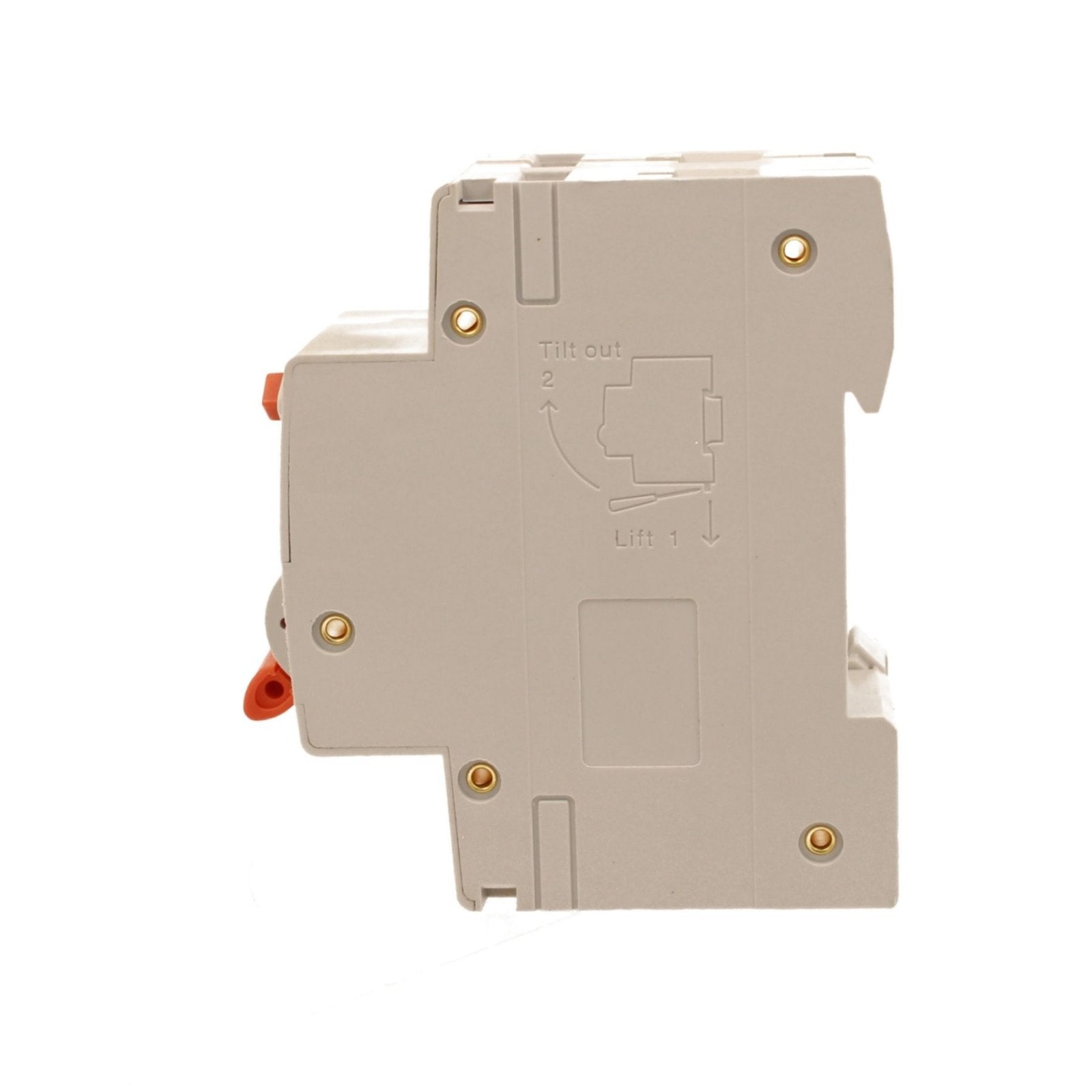 RCBO Doppia Leva, Interruttore Magnetotermico Differenziale Tipo AC Curva C 1P+N 2M 6000A 30mA C10A AC 230V IP20 IEC61009-1 PL8HM