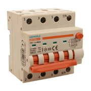 RCBO Interruttore Magnetotermico Differenziale Con Doppia Leva Tipo A Curva B 4P 4M 6000A 300mA, Diagnostica Visiva, B32A  AC 400V IP20 IEC61009-1 PL8M4 4P