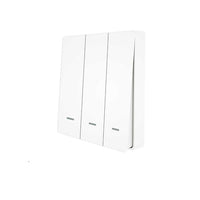 Telecomando Interruttore RF 3 Tasti, RF 433MHz, TUYA, Smart Life, 3V Con Pile CR2032, 86X86X16mm, IP20, SH4493