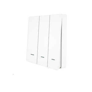 Telecomando Interruttore RF 3 Tasti, RF 433MHz, TUYA, Smart Life, 3V Con Pile CR2032, 86X86X16mm, IP20, SH4493