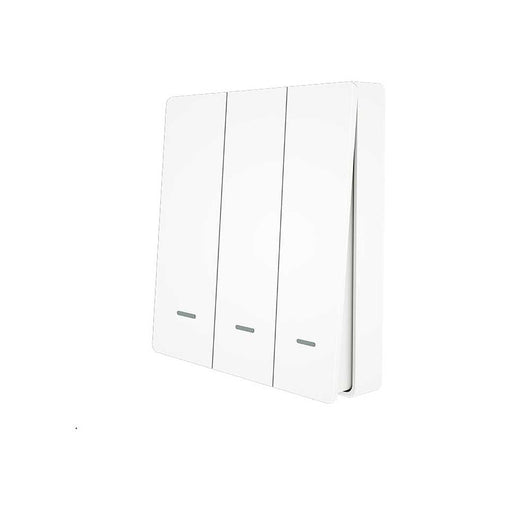 Telecomando Interruttore RF 3 Tasti, RF 433MHz, TUYA, Smart Life, 3V Con Pile CR2032, 86X86X16mm, IP20, SH4493