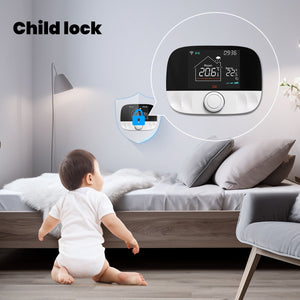 Termostato WIFI + RF Protocollo WIFI 2.4G + RF 433MHZ TUYA, Smart Life Riscaldamento Caldaia a Gas,Riscaldamento Pavimento Con Acqua 5A 95-240V 50/60Hz IP20