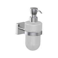 Inda - Dispenser sapone a parete Forum Quadra cromo lucido/satinato 250 ml