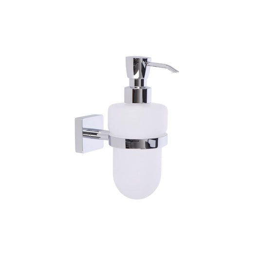 Inda - Dispenser sapone a parete Forum Quadra cromo lucido/satinato 250 ml