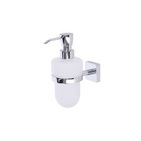 Inda - Dispenser sapone a parete Forum Quadra cromo lucido/satinato 250 ml