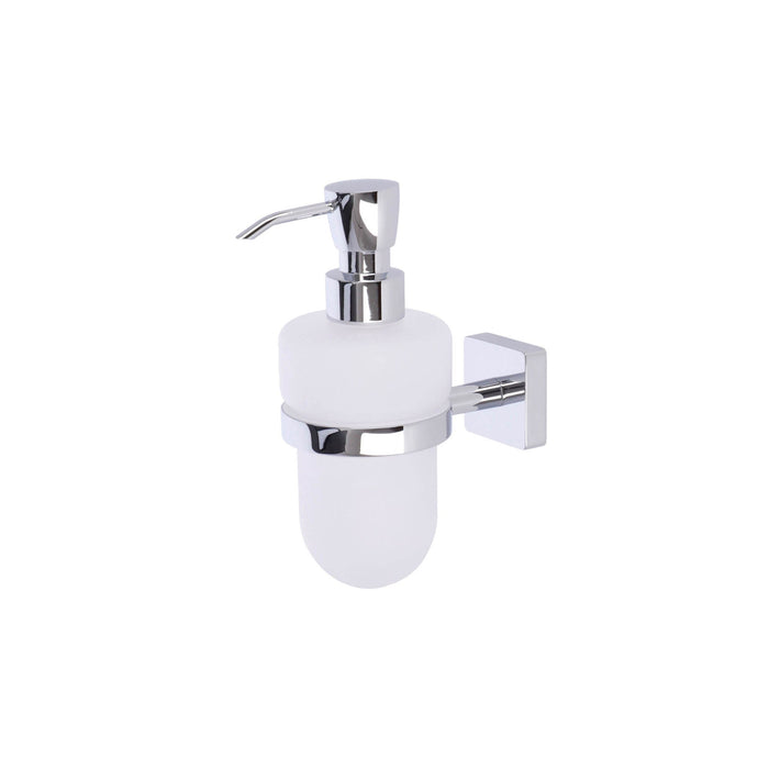 Inda - Dispenser sapone a parete Forum Quadra cromo lucido/satinato 250 ml