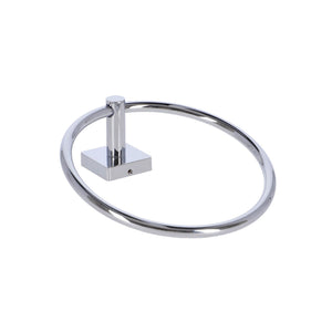 Inda - Porta asciugamani ad anello Forum Quadra cromo lucido