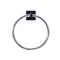 Inda - Porta asciugamani ad anello Forum Quadra cromo lucido