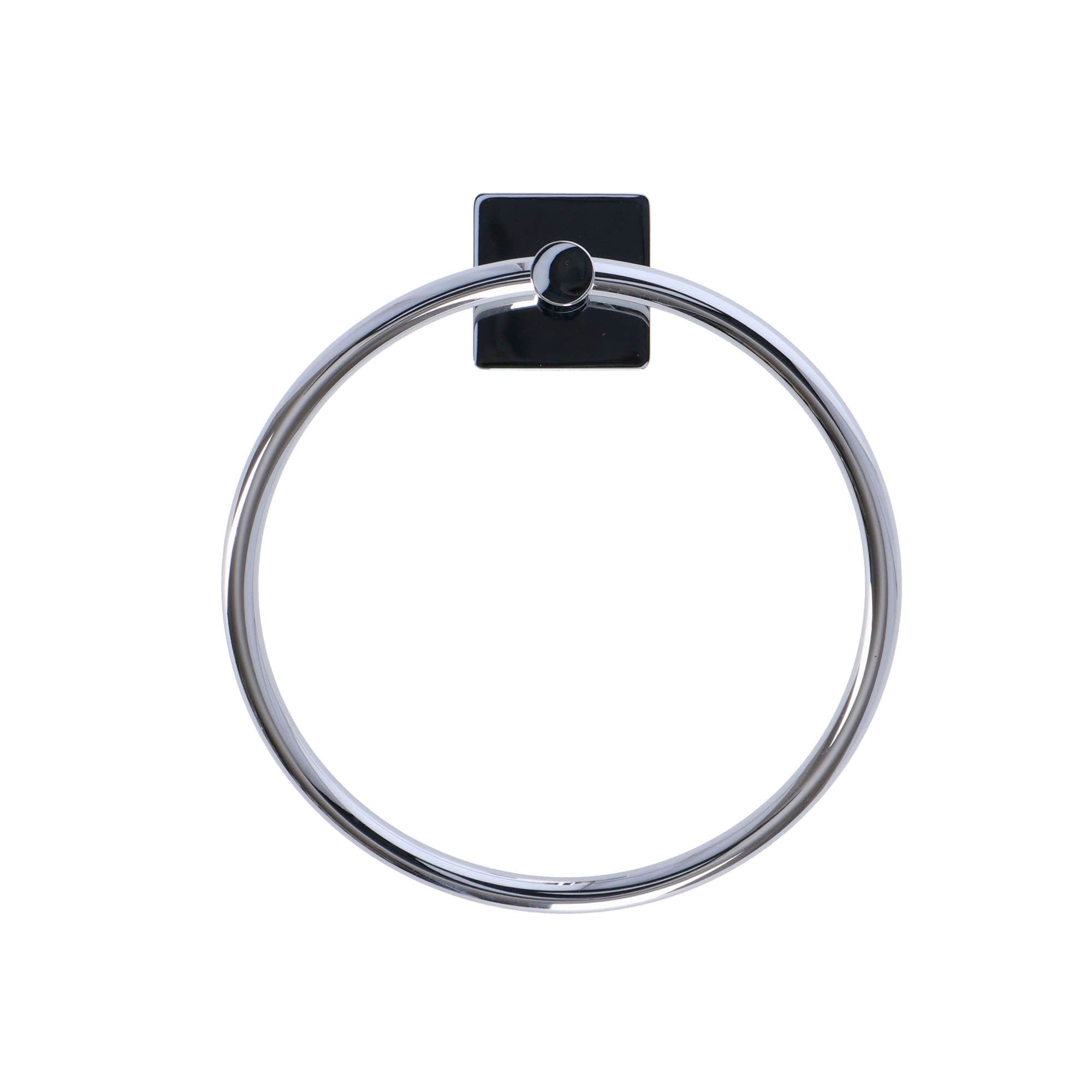 Inda - Porta asciugamani ad anello Forum Quadra cromo lucido