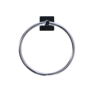 Inda - Porta asciugamani ad anello Forum Quadra cromo lucido