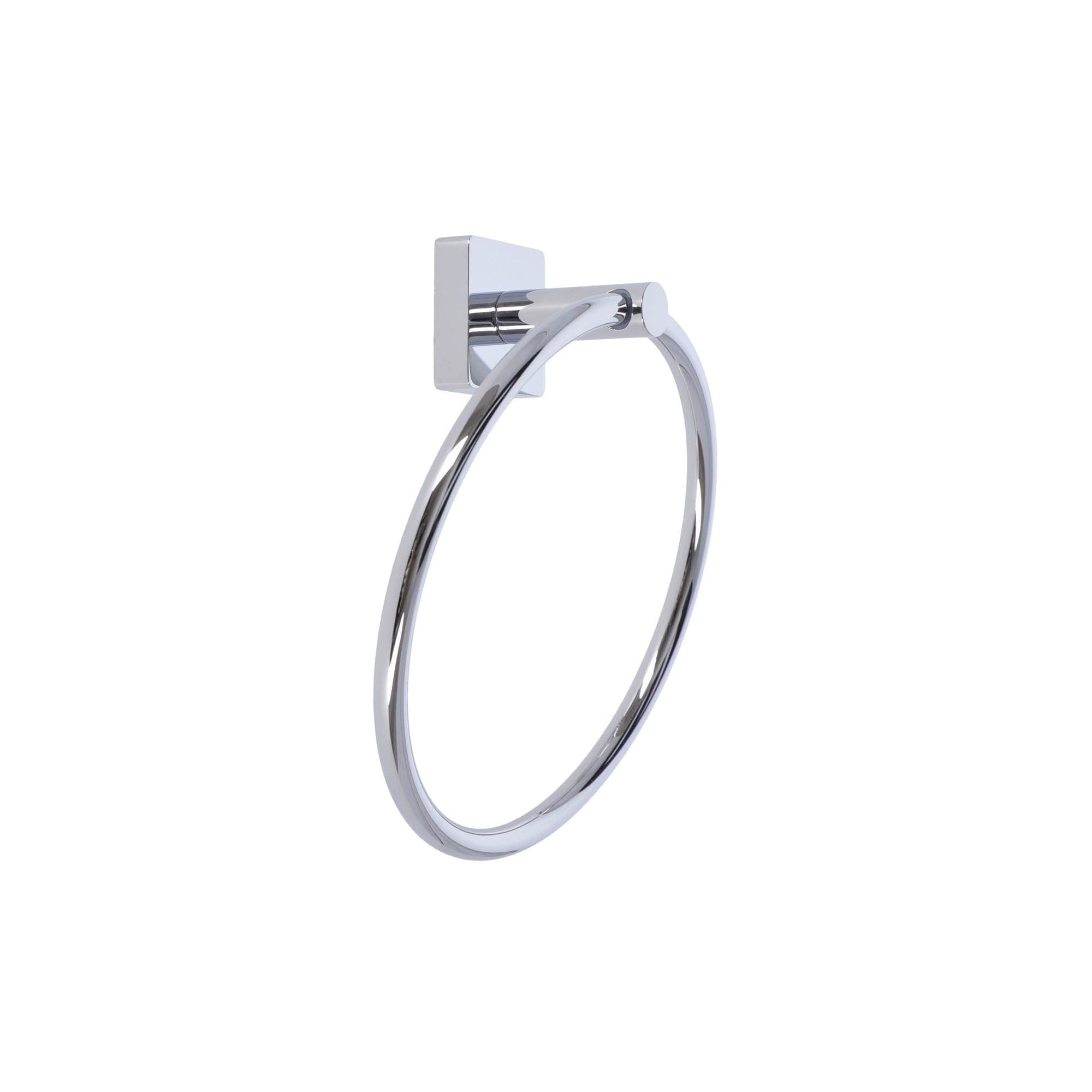 Inda - Porta asciugamani ad anello Forum Quadra cromo lucido