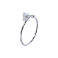 Inda - Porta asciugamani ad anello Forum Quadra cromo lucido