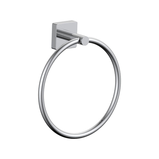 Inda - Porta asciugamani ad anello Forum Quadra cromo lucido