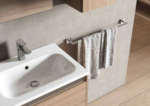 Inda - Porta asciugamani Forum Quadra cromo lucido L.85 cm