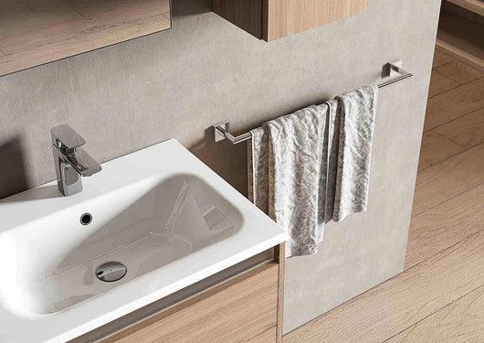 Inda - Porta asciugamani Forum Quadra cromo lucido L.34,5 cm