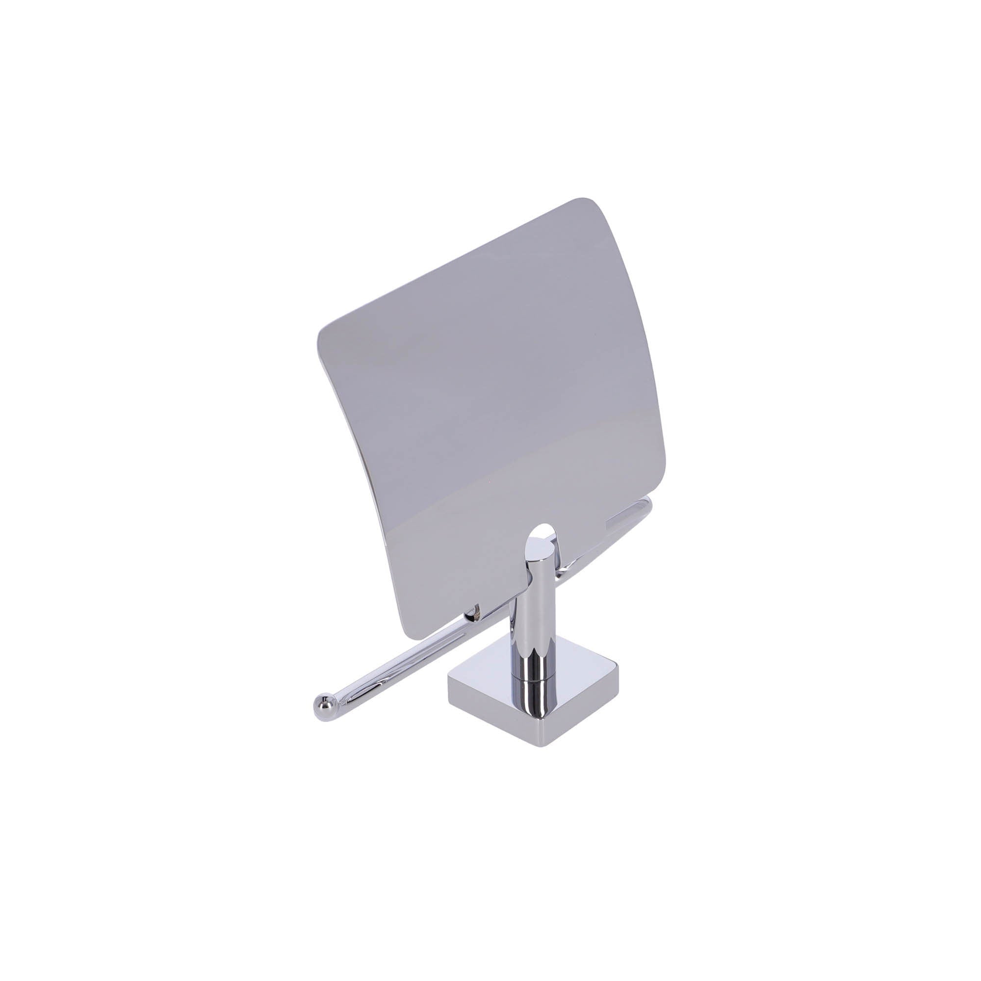 Inda - Portarotolo basculante con coperchio Forum Quadra cromo lucido