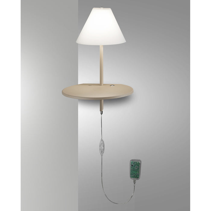 Goodnight Applique Tortora Fabas 1 Luce Design Moderno per Illuminazione Interna