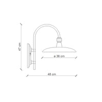 Applique Da Esterno Classica Campobasso Metallo E Ceramica Nero 1 Luce E27