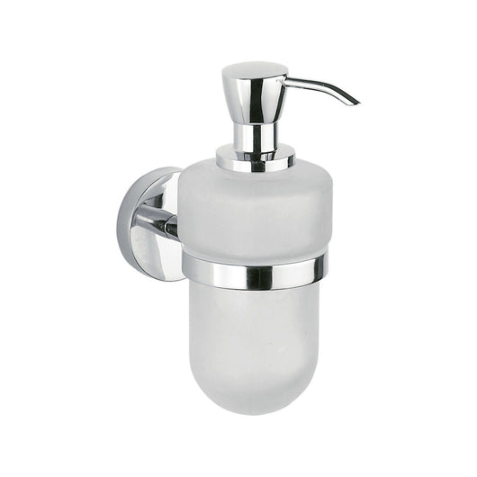 Inda - Dispenser sapone a parete Forum cromo lucido/vetro satinato 250 ml