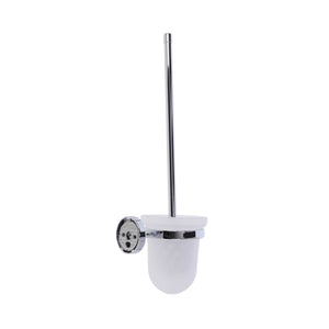 Inda - Portascopino da parete Forum cromo lucido/vetro satinato