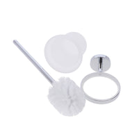 Inda - Portascopino da parete Forum cromo lucido/vetro satinato