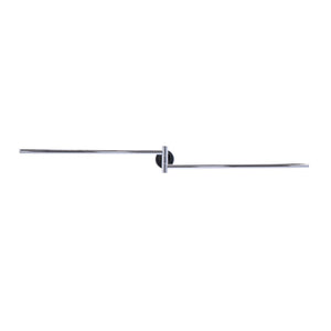 Inda - Porta asciugamani doppio a snodo Forum cromo lucido L.47 cm