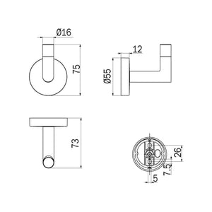 Inda - Appendiabiti Forum cromo lucido