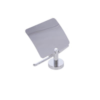 Inda - Portarotolo basculante con coperchio Forum cromo lucido