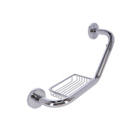 Inda - Maniglione con cestino Forum in ottone cromato L.43 cm reversibile