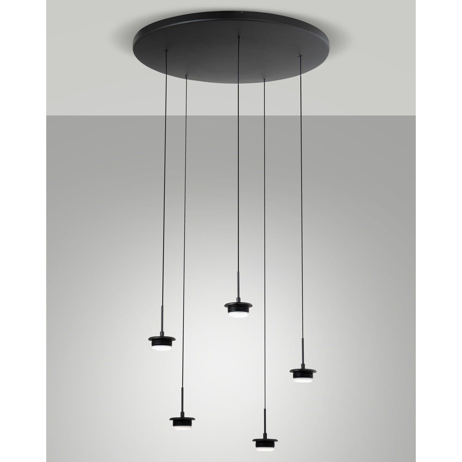 Montatura Nera Compl.Tonda Cct 5X7W