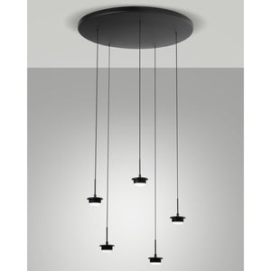 Montatura Nera Compl.Tonda Cct 5X7W