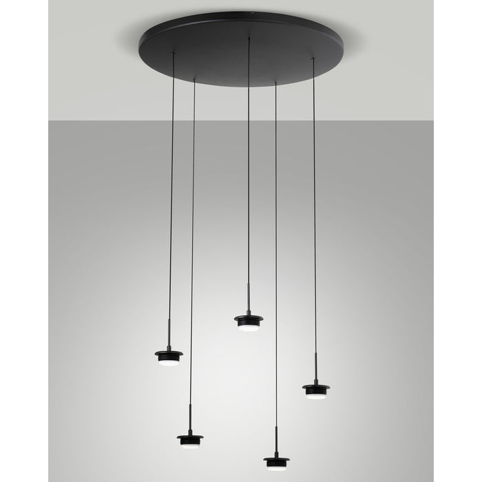 Montatura Nera Compl.Tonda Cct 5X7W