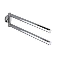 Inda - Porta asciugamani doppio a snodo Touch cromo lucido L.39 cm