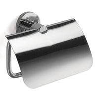 Inda - Portarotolo basculante con coperchio Touch cromo lucido