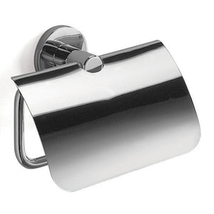 Inda - Portarotolo basculante con coperchio Touch cromo lucido