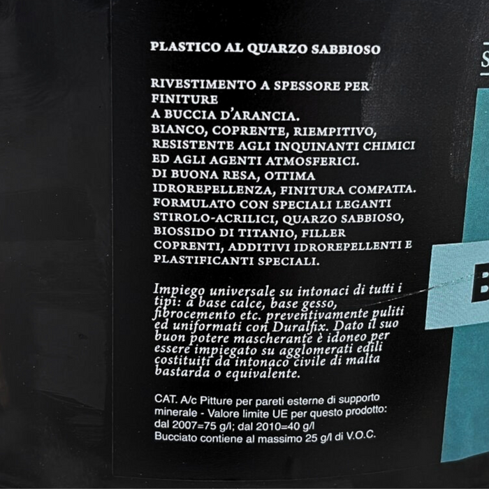 Bucciato quarzo plastico sabbioso buccia arancia vari formati italia colorpaint *** formato 14 lt, confezione 1