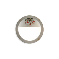 Applique Esterno Classica Brindisi Metallo Ceramica Bianco Sfumato 1 Luce G9