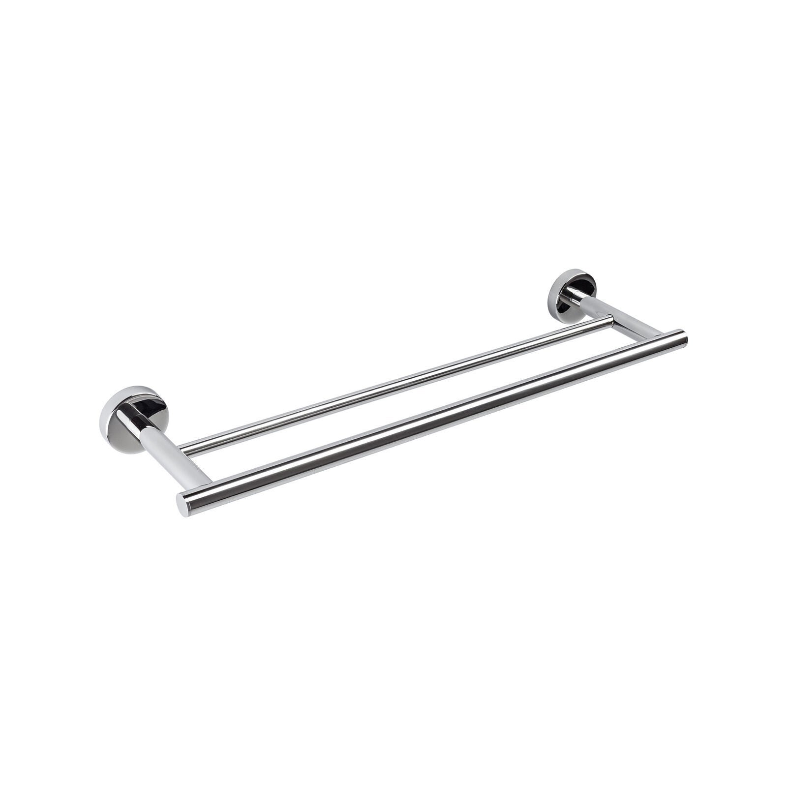 Inda - Porta asciugamani doppio Styl in acciaio lucido L.50 cm