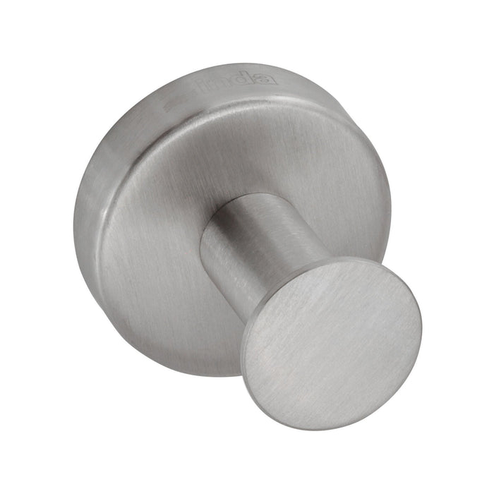 Inda - Appendiabiti a parete Styl in acciaio spazzolato