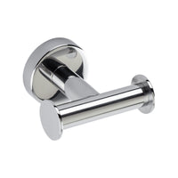 Inda - Appendiabiti doppio a parete Styl in acciaio lucido