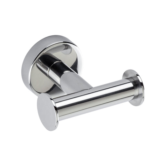 Inda - Appendiabiti doppio a parete Styl in acciaio lucido