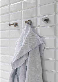 Inda - Appendiabiti doppio a parete Styl in acciaio lucido