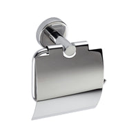 Inda - Portarotolo con coperchio Styl in acciaio lucido