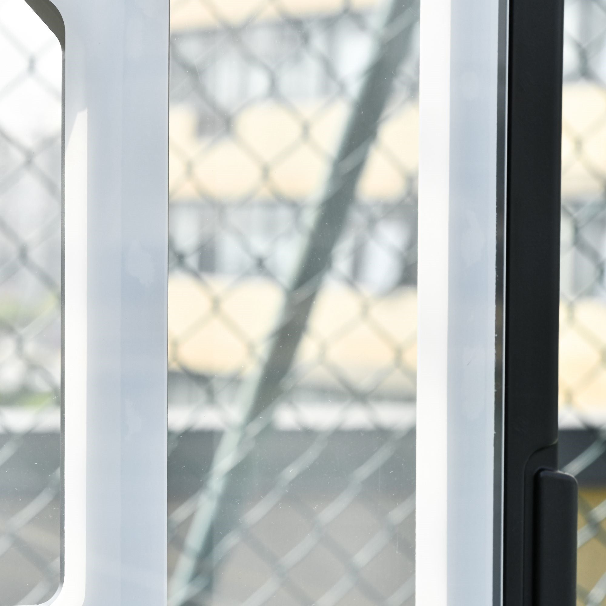 Easycomfort Canestro Basket Altezza Regolabile 160-210cm, Struttura in Acciaio e Base con Ruote, Tabellone in PE Trasparente